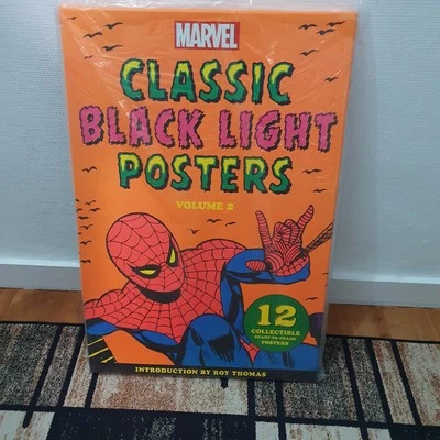Lot of 12 Marvel Classics Black Light Posters - Vintage Spider Collection - New - Image 1 of 4