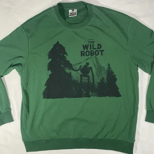 Maglione The Wild Robot manica lunga verde promo universale grande - Foto 1 di 7