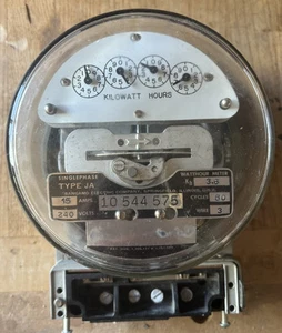 Vintage Sangamo Electric Co. Watt-hour Meter. - Picture 1 of 2