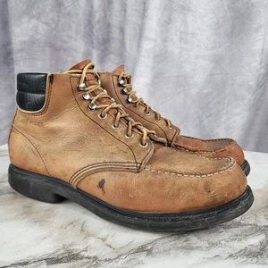 Vintage Distressed Red Wing 204 Moc Toe Hunting Boots Men's 12 B - Picture 1 of 17