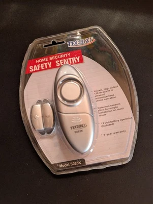 VTG Techko S083K Home Security Door Alarm Safety Sentry 120dB New Sealed Battery - Image 1 of 2