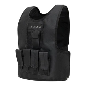 Gilet Tattico per Bambini, Costume Esercito Regolabile, Ragazzi Ragazze Outdoor Paintball Air... - Foto 1 di 6