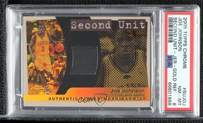 2005-06 Topps cromo segunda unidad refractor de oro/9 Joe Johnson #SU-JOJ PSA 8 Foto 1 de 2