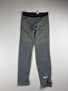 Nike Pro Boys Training Leggings LARGE Tight Fit Compression Dri Fit Gym - Picture 1 of 8