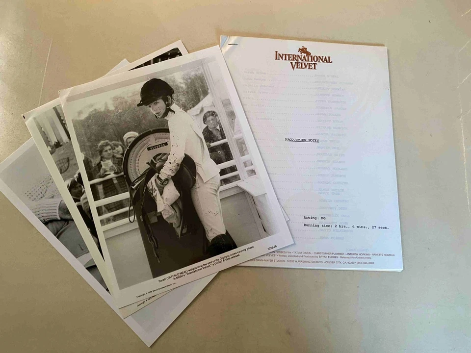 International Velvet Presskit 1978 Tatum O'Neal, Christopher Plummer! - Image 1 of 1