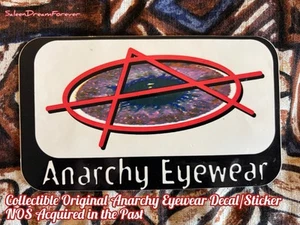 NO LONGER PRODUCED ORIGINAL ANARCHY EYEWEAR STICKER NOS FRM THE MID 90’s SURF - Picture 1 of 2