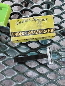 Manico vintage Enders SPEED RASOIO, ENDERS SPECIAL con scatola originale anni '40 - Foto 1 di 8