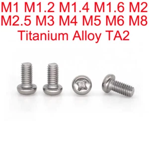 Tornillo de cabeza redonda M1 M1.2 M1.4 M1.6 M2 M3 M4-M8 aleación de titanio TA2 Phillips - Imagen 1 de 2