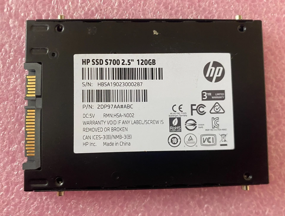 HP SSD S700 2.5" 120GB 2DP97AA#ABC SATA Solid State Drive - Image 1 of 2
