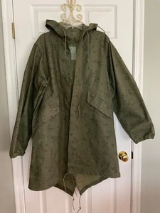Vtg USGI Parka Desert Night Camouflage Size Small Fishtail Hooded Lightweight 84 - Picture 1 of 9