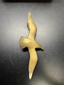 Vintage Brass Flying Seagull Bird Door Knocker - Picture 1 of 13