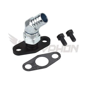 45 Degree Turbo Oil Drain Return Flange Fitting Kit Garrett GTW38R GTW3884R - Picture 1 of 3
