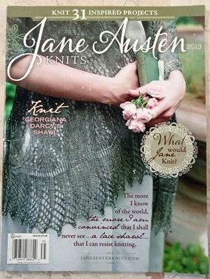 Jane Austin Knits 2013 Magazine 30+ Projects Hat Glove Sweater Purse Buttons - Image 1 of 4