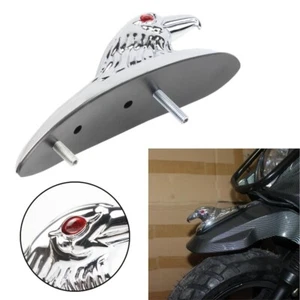 Universal Motorcycle Fender Eagle Head Ornament W/ LED Lights Dual Sport bike - Picture 1 of 4