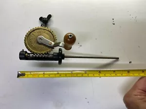 USED CAST IRON AND BRASS BOAT SHUTTLE WINDER - Picture 1 of 9