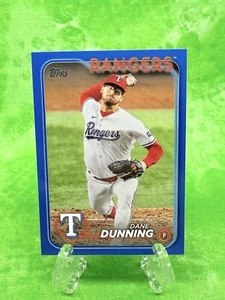 Dane Dunning - Royal Blue - 2024 Topps Series 1 #348 Texas Rangers - Picture 1 of 11