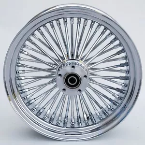 RUEDA TRASERA FAT SPEAK 16" CROMO HARLEY ROAD KING FLHR ROAD GLIDE FLTR 2002-2007 - Imagen 1 de 1