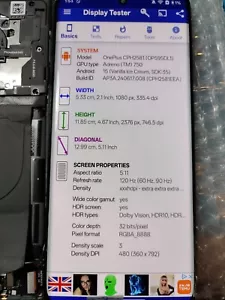 Pantalla táctil LCD original OnePlus 12 PJD110 CPH2573 CPH2581 1+ 12 UK - Imagen 1 de 12