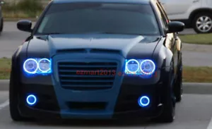 para Chrysler 300C 05-10 Faro Antiniebla RGB LED Halo Anillo Diente Azul APP - Imagen 1 de 24