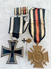 Medals German WW1 - Iron Cross 2nd Class & Honour Cross grouping of 4 awards