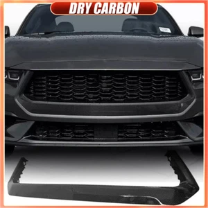Replace Front Bumper Grill Grille COVER DRY CARBON For Ford Mustang S650 24-25 - Picture 1 of 12