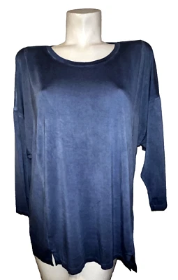 Nuevo CABLE & GAUGE Top Mujer Talla XL Azul Marino 3/4 Dolman Slv Pullover Camisa Nuevo con Etiquetas Foto 1 de 4
