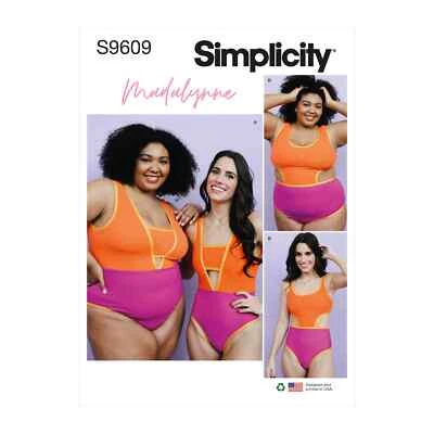 Simplicity Misses & Womens Swimsuits by Maddie Flanigan Sewing Pattern S9609A - Image 1 of 4