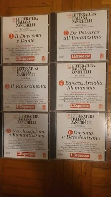 Letteratura Italiana Zanichelli in 6 CD - L'Espresso - Immagine 1 di 4