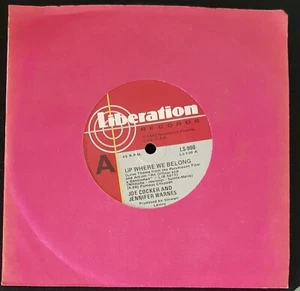 Joe Cocker And Jennifer Warnes – Up Where We Belong - 7" record single excellent - Picture 1 of 1