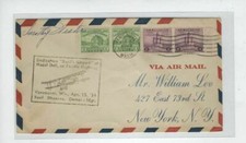 AVIATRIX STUNT PILOT DOROTHY HESTER BASIL AIRPORT COVER 1934 SIGNED VANCOUVER