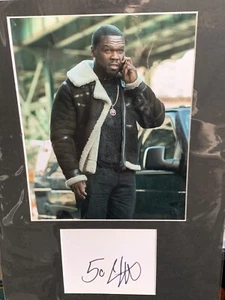 50 Cent Signed Card With Photo Mount - Righteous Kill, Rapper - Picture 1 of 1