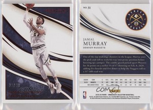 2019-20 Panini Immaculate Red /49 Jamal Murray #31