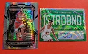 TRAYCE JACKSON DAVIS AUTOGRAFO ROOKIE CARD #d6/7 + HYPER PRIZM RC WARRIORS - Foto 1 di 6