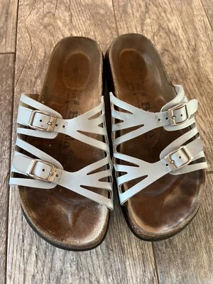 Betula Birkenstock Slip on Sandals size 7 Slides EUR 38 Shoes Strappy Blue - Image 1 of 4