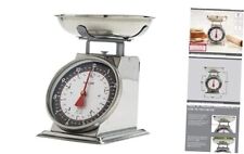  Mechanical Kitchen Weighing Food Scale Weighs Black and Silver Kitchen Scale