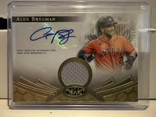 Alex Bregman Topps 2023 Tier 1 Autograph Relic Card # 49/99