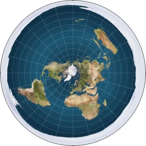 Flat Earth Map Circle Vinyl Sticker window conspiracy cosmography laptop theory - Picture 1 of 8