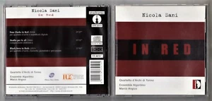 Cd NICOLA SANI In Red Quartetto d'Archi Torino Marco Angius - Stradivarius 2014 - Picture 1 of 1
