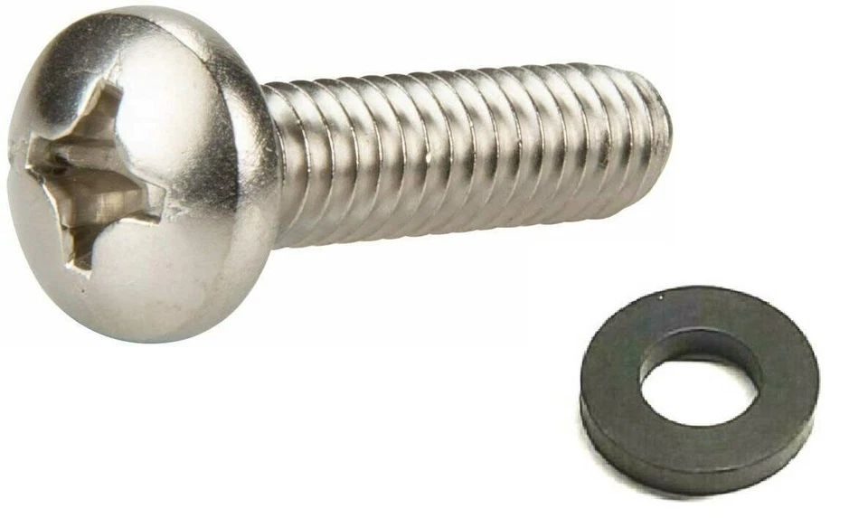 Pentair 071652 18-8 Stainless Steel Left Hand Phillips Screw with washer 075713