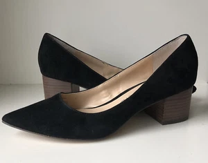 Sole Society Womens Andorra Black Suede Pumps Heels  -6 M/36.5 - Picture 1 of 11