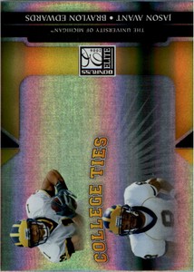 2006 Donruss Elite College Ties Gold Card #7 Braylon Edwards/Jason Avant/500