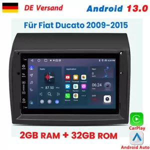Für Fiat Ducato 2006-2023 DAB+ Android 13 Autoradio Navi GPS Wifi BT FM RDS 32GB - Bild 1 von 11