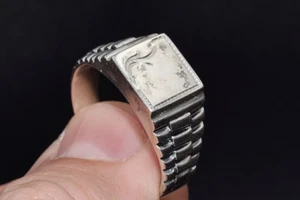 SALE BIG Men Ring Sterling SILVER 925 Vintage Ukraine old jewelry 12size fashion - Picture 1 of 19