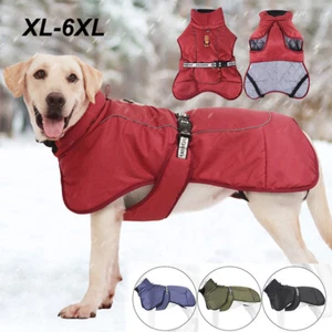 Large Dog Clothes Winter Warm Coat Windproof Waterproof Padded Pet Jacket - Picture 1 of 16