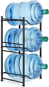 5 Gallonen Wasserflaschenhalter Wasserkühler Krug Gestell 3 Flaschen Schwerlast Büro - Bild 1 von 7