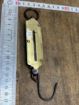 peson Ressort Poket 12 kilos outil ancien OLD TOOL  BALANCE  Chasse Réf N.33 - Photo 1/4