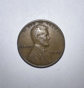RARE 1944 Wheat Penny Error No Mint Mark “L” in Liberty Rim Error Cent Coin - Picture 1 of 2