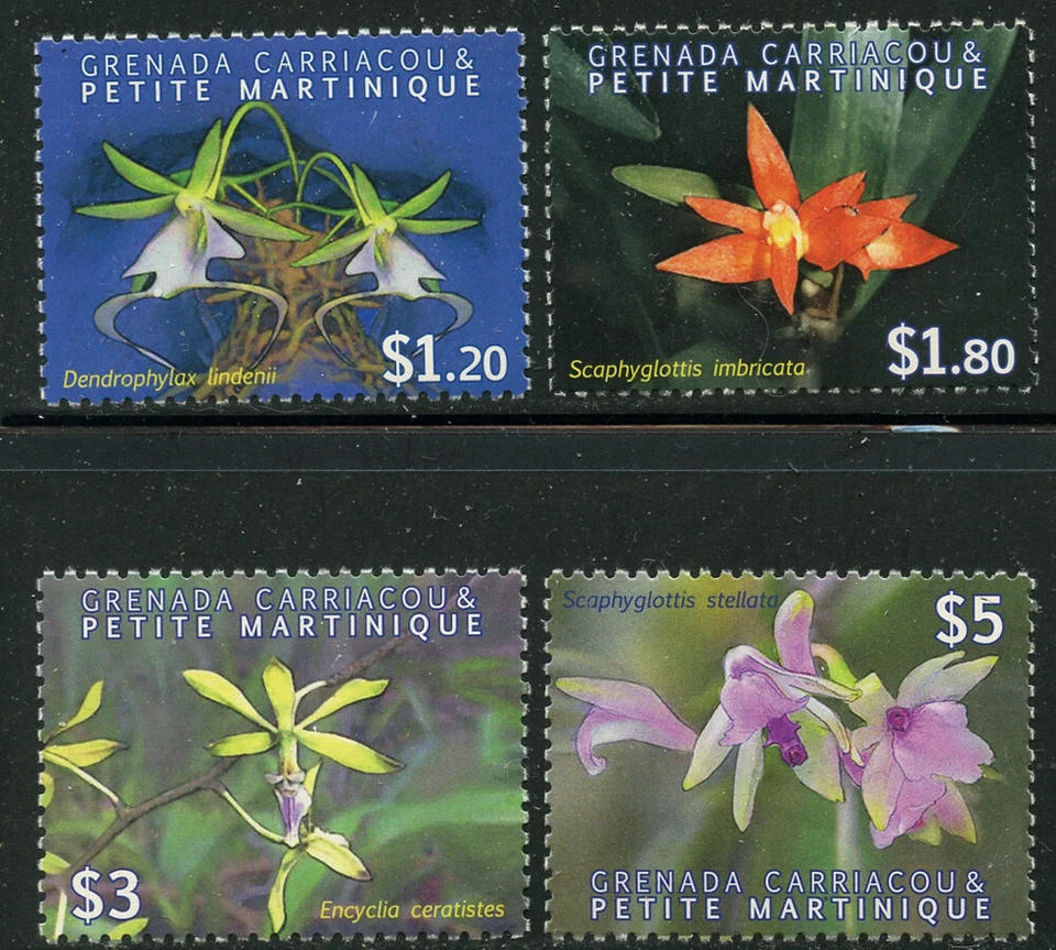 Juego de orquídeas Grenada Grenadines 2010 Sc# 2746-49 NH Foto 1 de 1
