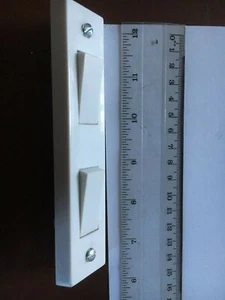 2 Way 2 Gang White Plastic Architrave Vertical MEM Light Switch 10A NOS 9 off - Picture 1 of 3