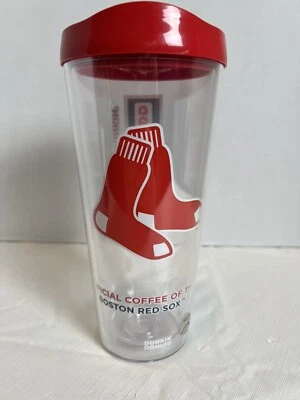Dunkin Donuts Boston Red Sox 22oz Sports Tumbler New, Red Sox Run On Dunkin - Image 1 of 4